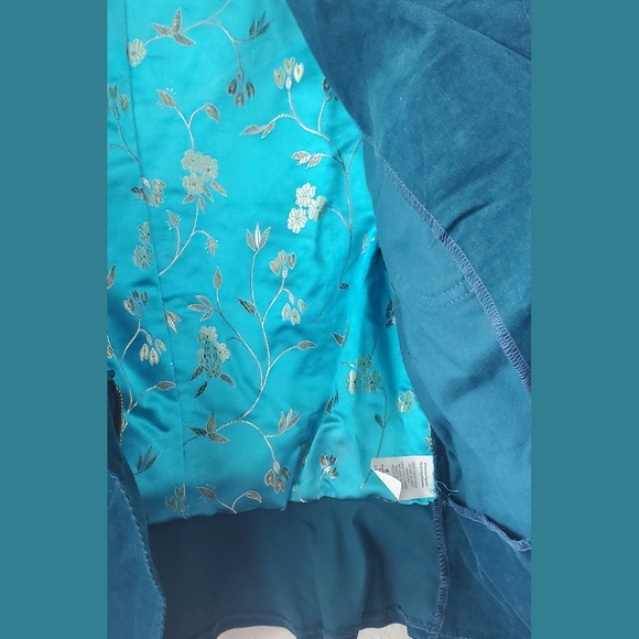 Sooki des L.A. Teal Corduroy Moto Jacket Size Large - Picture 9 of 10